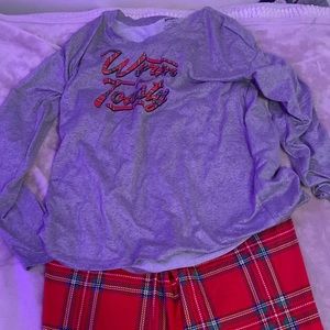 Xmas Pj set; very soft; super comfy